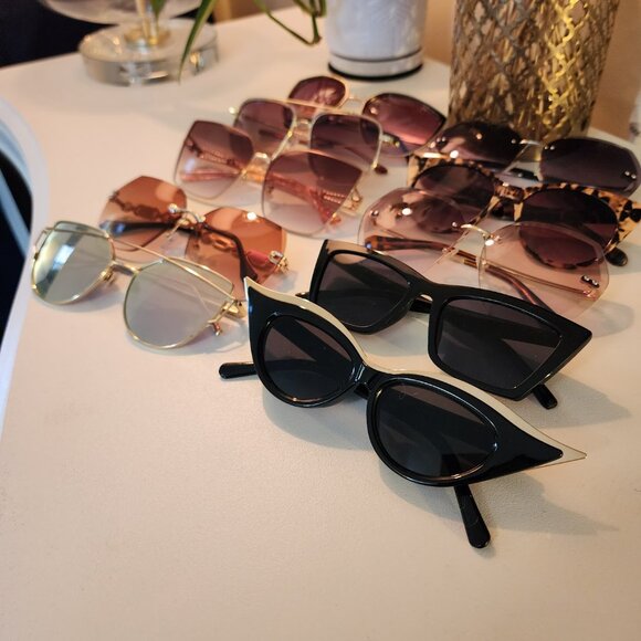 Lot Womens Fashion Sunglasses Many Pairs Party Festival - Picture 2 of 4